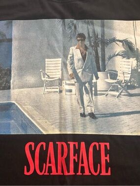 Scarface x Reason Graphic T-Shirt Black XL Movie Tee 100% Cotton